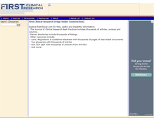 Tablet Screenshot of firstclinical.com